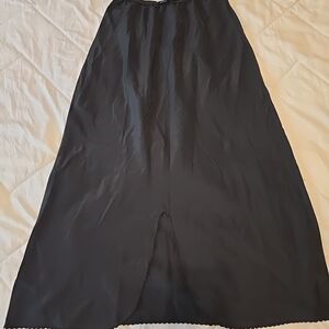 Nordstroms Vintage 70s-80s Black A-Maxi Slip Size 31 Elegant Classic